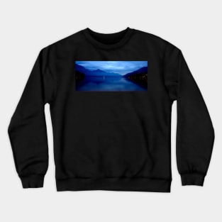 Lake Wakatipu at Night Crewneck Sweatshirt